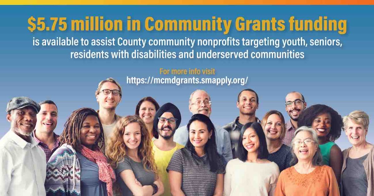 Montgomery County Updates 5.75 Million in Grants Available for